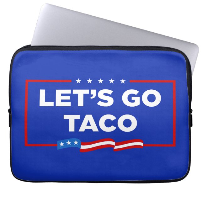 Capa Para Notebook Vamos Vai Taco Trump Sempre Fala Engraçado (Frente)