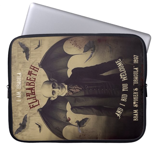 Capa Para Notebook Vampiro do Drácula Gótica Personalizado (Frente)