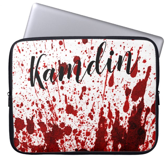 Capa Para Notebook Vampiro Splatter de Laptop Personalizado (Frente)