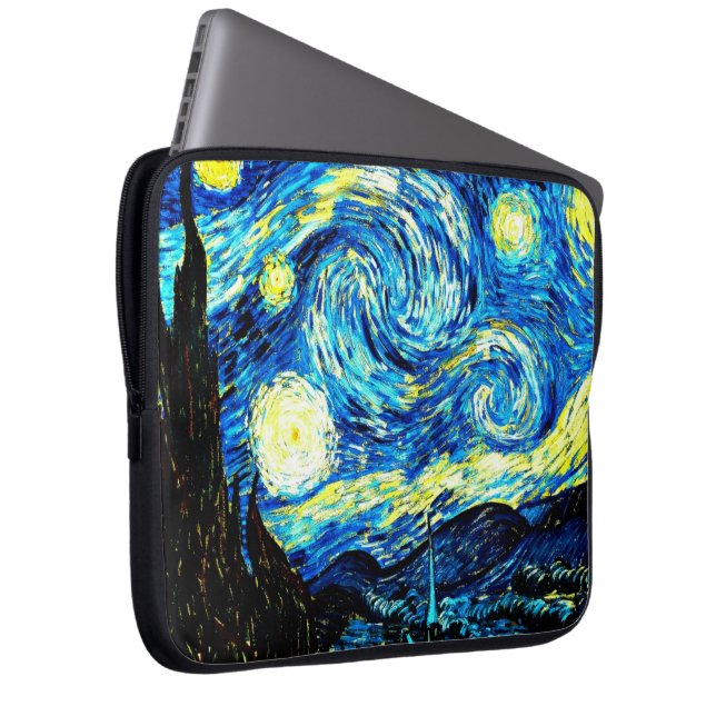 Capa Para Notebook Van Gogh - Noite Estrelada (Frente Esquerda)