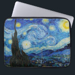 Capa Para Notebook Van Gogh Starry Night. Impressionismo arte de vint<br><div class="desc">Bolsa de laptop "A Noite Estrelada" de Van Gogh.</div>
