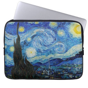 Capa Para Notebook Van Gogh Starry Night. Impressionismo arte de vint