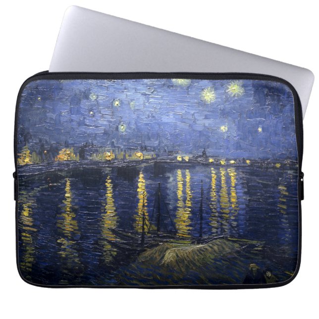Capa Para Notebook Van Gogh Starry Night Sobre O Ródano (Frente)