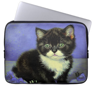 Capa Para Notebook Van Gogh Tuxedo Kitten