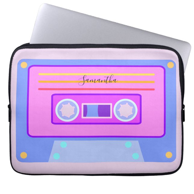 Capa Para Notebook Vaporwave Aestética Light Purple 90s Mixtape (Frente)