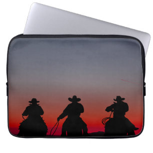 Capa Para Notebook vaqueiro no pôr do sol