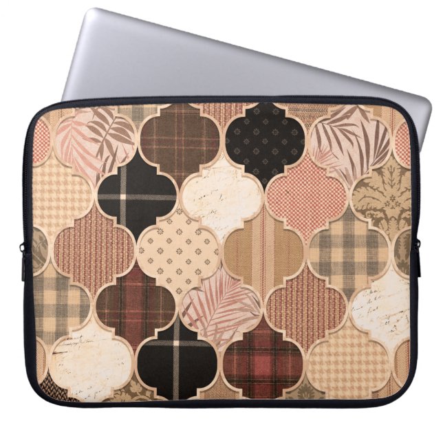 Capa Para Notebook Várias Texturas Texturizadas De Padrão De Azulejo  (Frente)