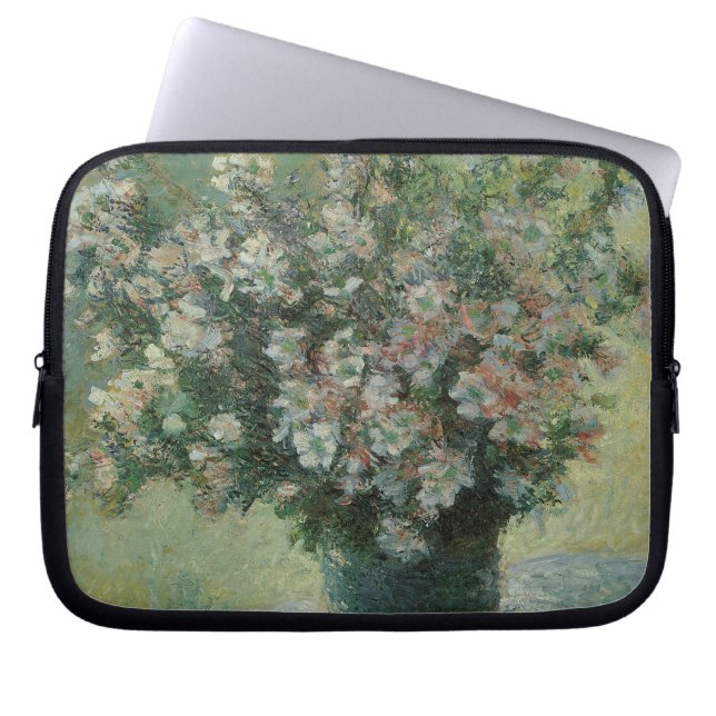 Capa Para Notebook Vase das Flores por Claude Monet (Frente)