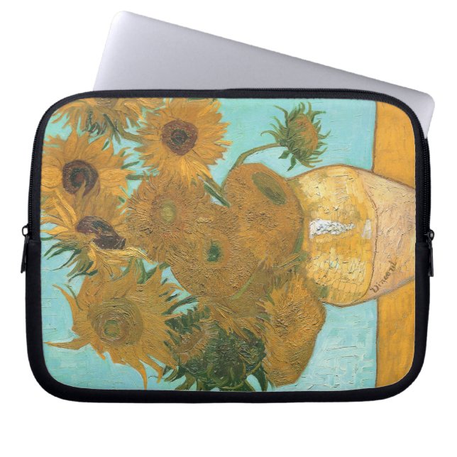 Capa Para Notebook Vase with Twelve Sunflowers by Vincent van Gogh (Frente)