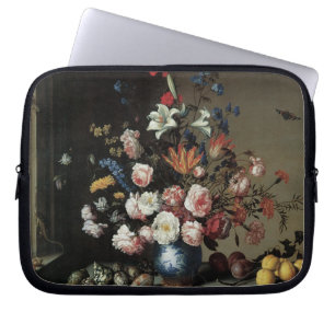 Capa Para Notebook Vaso de Flores junto à Janela, Balthasar van der A