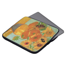 Capa Para Notebook vaso vivo com doze girassóis, van Gogh