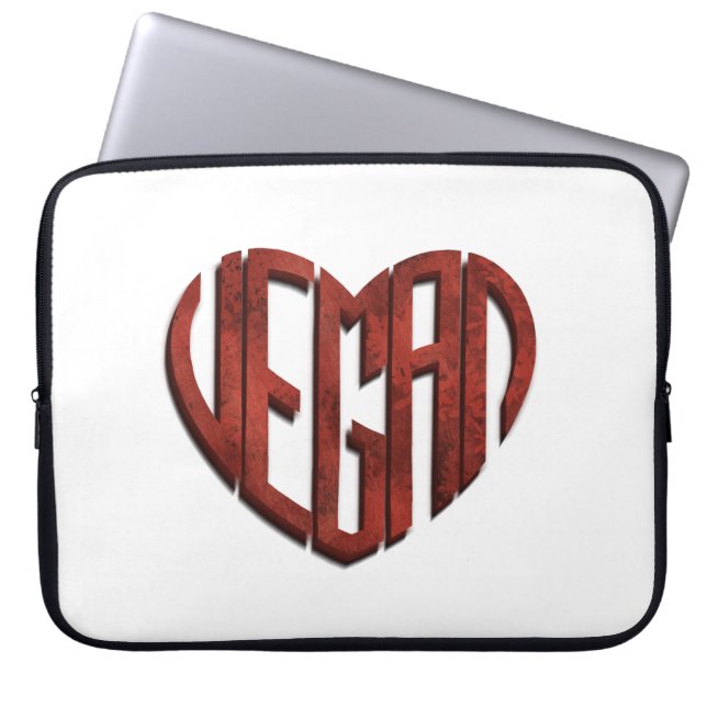 Capa Para Notebook Vegan Flower Heart (Frente)