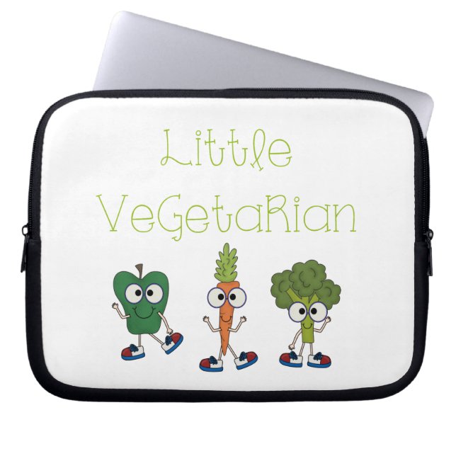 Capa Para Notebook Vegetariano pequeno (Frente)