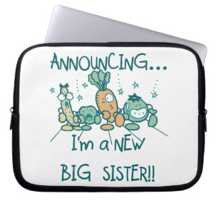 Capa Para Notebook Veggies Engraçados Nova Irmã