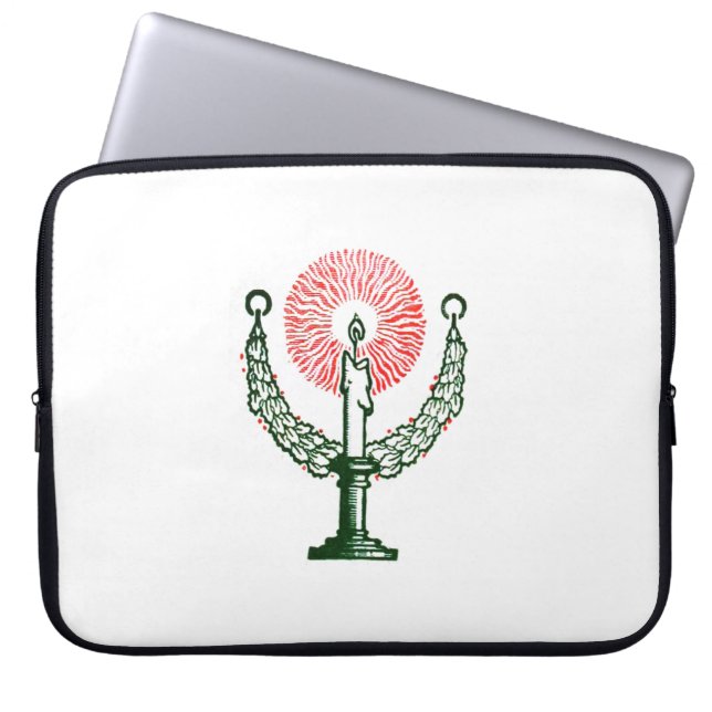 Capa Para Notebook Vela de Natal Tradicional (Frente)