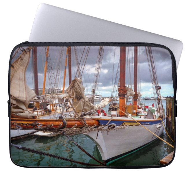 Capa Para Notebook Veleiros Morred em Key West (Frente)