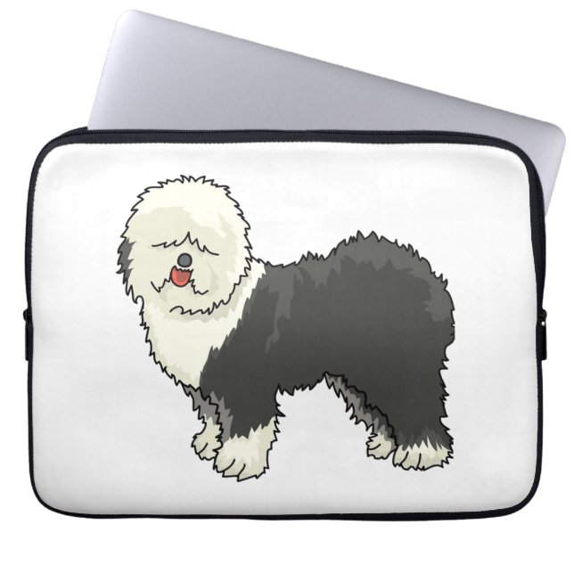 Capa Para Notebook Velha ovelha inglesa minha amiga (Frente)