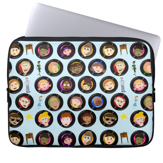 Capa Para Notebook Velhos Discos de Parada de Sucessos Personagem de  (Frente)