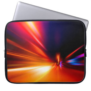Capa Para Notebook velocidade na estrada noturna abstrata,fundo,movim