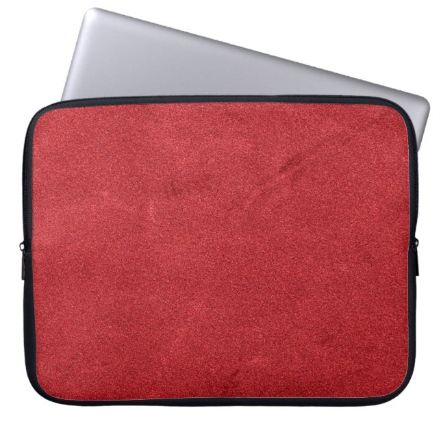 Capa Para Notebook Veludo de textura vermelha moderno (Frente)