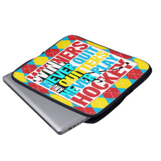 Capa Para Notebook Vencedores de hóquei nunca saem do Cobrir