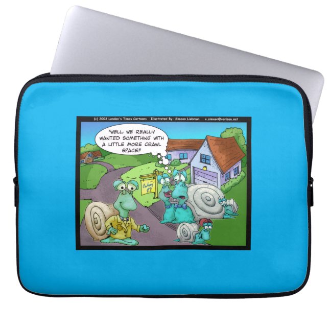 Capa Para Notebook Vendas de imóveis de caracol presentes engraçados  (Frente)