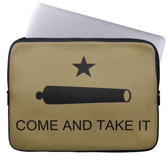 Capa Para Notebook Venha E Pegue! Sinalizador de batalha do estado do (Frente)