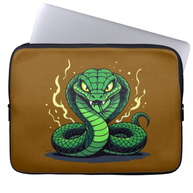 Capa Para Notebook Venomous Snake – Danger and Precision (Frente)