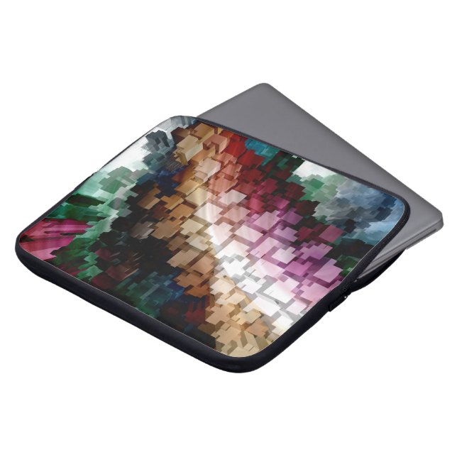 Capa Para Notebook Vento Escuro Cubo Centrado (Frente Topo)