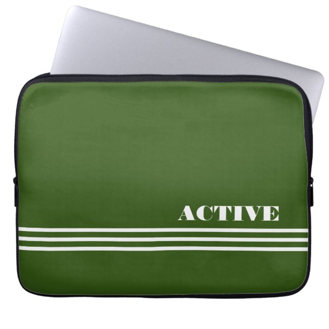 Capa Para Notebook verde ativo (Frente)