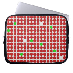 Capa Para Notebook Verde branco vermelho do teste padrão gráfico