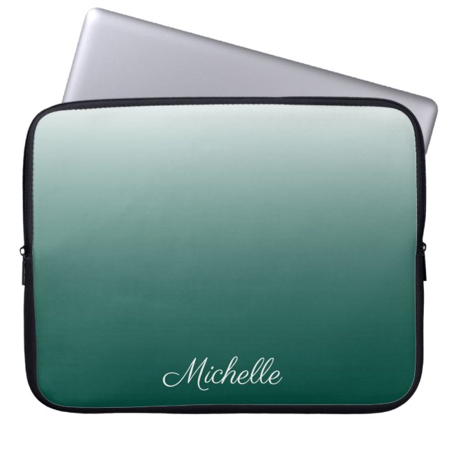 Capa Para Notebook Verde-gradiente ombre personalizado (Frente)