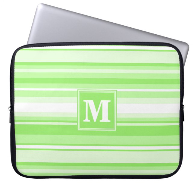 Capa Para Notebook Verdes limões monogramas (Frente)