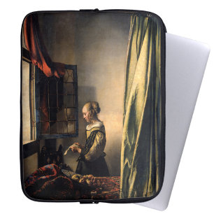 Capa Para Notebook Vermeer - Rapariga lendo uma carta em uma janela a