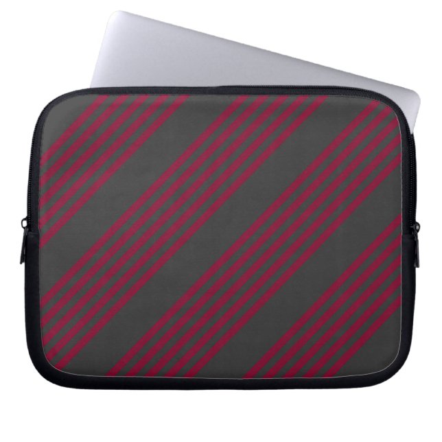 Capa Para Notebook Vermelho borgonha e carvão cinco estilos (Frente)