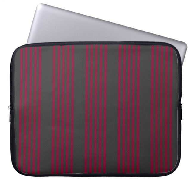 Capa Para Notebook Vermelho borgonha e carvão cinco estilos (Frente)