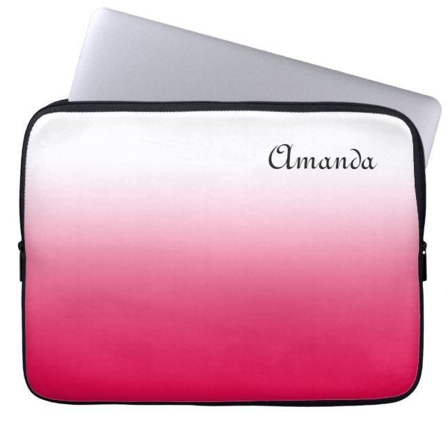 Capa Para Notebook Vermelho brilhante de verão e gradiente ombre bran (Frente)