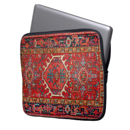 Capa Para Notebook Vermelho Clássico - Rug Persa Oriental Oriental