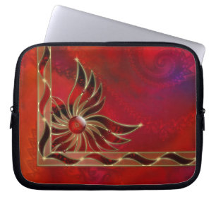 Capa Para Notebook Vermelho como a Bolsa de laptop da chama