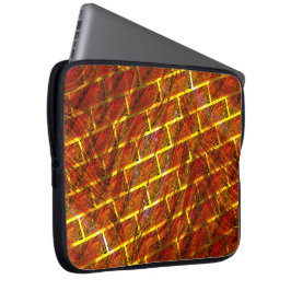 Capa Para Notebook Vermelho manchado, arranhão, efeito de grade doura