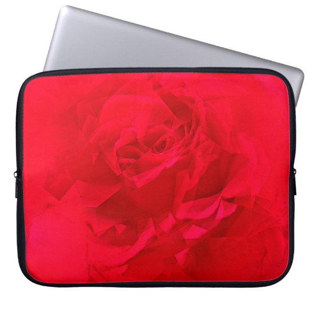 Capa Para Notebook Vermelho Profundo de Rosa com sangue (Frente)