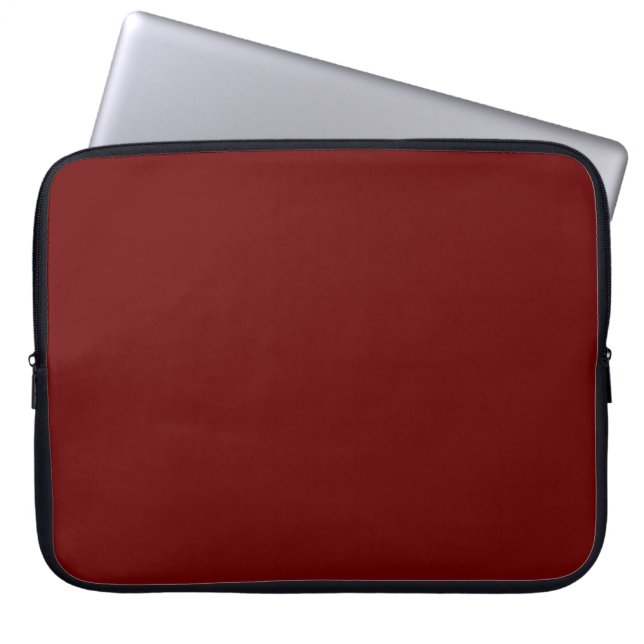Capa Para Notebook Vermelho sanguíneo (cor sólida) (Frente)