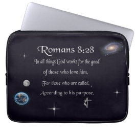 Capa Para Notebook versículo bíblico cristão Romanos 8:28