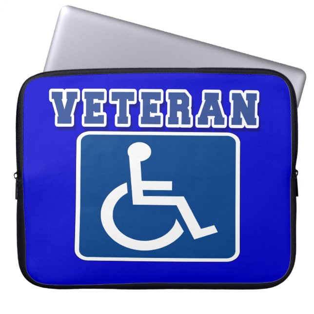 Capa Para Notebook Veterano deficiente (Frente)
