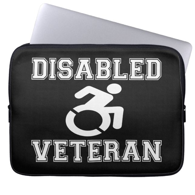 Capa Para Notebook Veterano desativado (Frente)