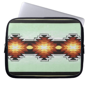 Capa Para Notebook Vetor tribal asteca do teste padrão de turquesa d