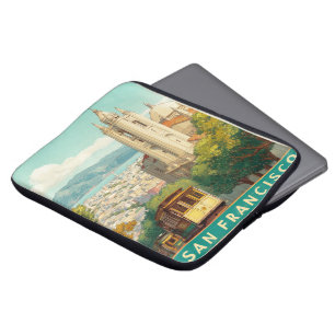 Capa Para Notebook Viagens vintage de São Francisco