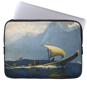 Capa Para Notebook Viagens vintage Para O Norte Do Alasca Do Pacífico