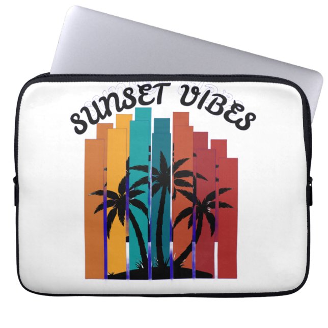 Capa Para Notebook Vibrações do Pôr do Sol Retro Palm Trees iPad Mini (Frente)