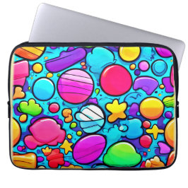 Capa Para Notebook Vibrant Abstrato Candyland